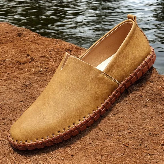 Premium Leather Comfort Footwear - Handcrafted Loafers & Slip-Ons